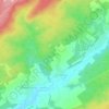 Les Fosses topographic map, elevation, terrain