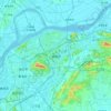 栖霞区 topographic map, elevation, terrain