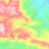Situgede topographic map, elevation, terrain