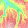 Ticala topographic map, elevation, terrain