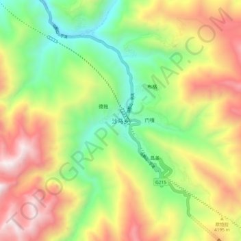 Samar topographic map, elevation, terrain