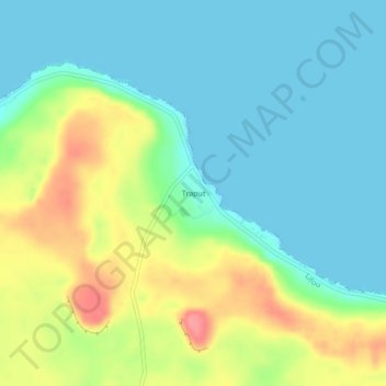 Traput topographic map, elevation, terrain