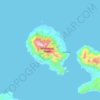 Goodenough Island topographic map, elevation, terrain