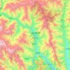 Jiuzhaigou topographic map, elevation, terrain