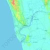 Chattogram topographic map, elevation, terrain