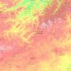 Central topographic map, elevation, terrain