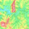Itupeva topographic map, elevation, terrain