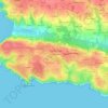 Kerguidy Izellañ topographic map, elevation, terrain