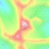 Mount Thompson-Seton topographic map, elevation, terrain