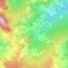 Burzanella topographic map, elevation, terrain