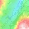 Le Forest topographic map, elevation, terrain