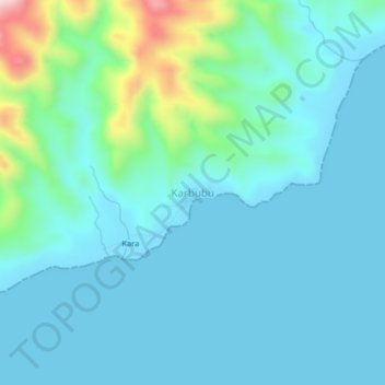 Karbubu topographic map, elevation, terrain