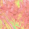 Chuxiong topographic map, elevation, terrain