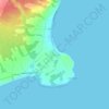 Cap d'Espoir topographic map, elevation, terrain