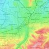 Croydon topographic map, elevation, terrain