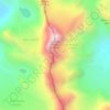 Wind River Range topographic map, elevation, terrain