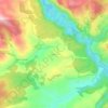Usak topographic map, elevation, terrain