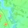 Fleury-en-Bière topographic map, elevation, terrain