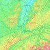 Markgräflerland topographic map, elevation, terrain