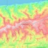Colonia Tovar topographic map, elevation, terrain