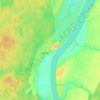 Вергежа topographic map, elevation, terrain