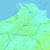 Pattani topographic map, elevation, terrain