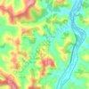 Três Barras topographic map, elevation, terrain