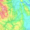 Nottinghamshire topographic map, elevation, terrain