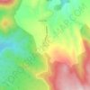 Raíces topographic map, elevation, terrain