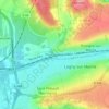 Pomponne topographic map, elevation, terrain