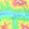 Les Étages topographic map, elevation, terrain