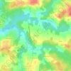 Cavalerie topographic map, elevation, terrain