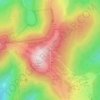 Col du Grand Ballon topographic map, elevation, terrain