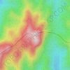 Bukit Kutu topographic map, elevation, terrain