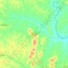 Oumé topographic map, elevation, terrain