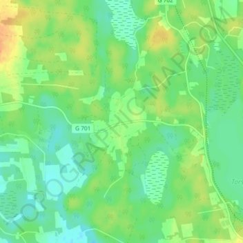 Nöbbele topographic map, elevation, terrain