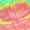 Trieu-Courrière topographic map, elevation, terrain