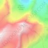 Pigne d'Arolla topographic map, elevation, terrain