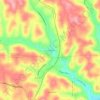 Cunningham topographic map, elevation, terrain