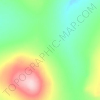 Chukchi Peninsula topographic map, elevation, terrain