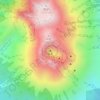 Sakurajima topographic map, elevation, terrain