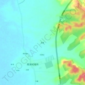 龙埂 topographic map, elevation, terrain