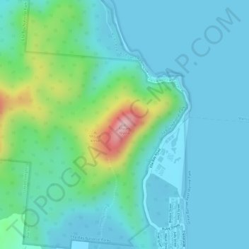Mount Maria topographic map, elevation, terrain
