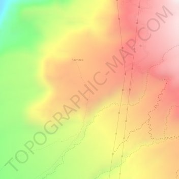 Tres Arbolitos topographic map, elevation, terrain