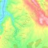 Ervideira topographic map, elevation, terrain