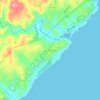 Southbroom topographic map, elevation, terrain