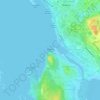 Бобовый мыс topographic map, elevation, terrain