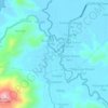 Atinggola topographic map, elevation, terrain