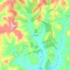 Três Figos topographic map, elevation, terrain