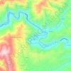 Braços topographic map, elevation, terrain